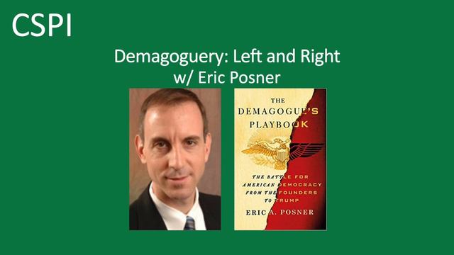 Demagoguery: Left and Right | Eric Posner & Richard Hanania смотреть онлайн