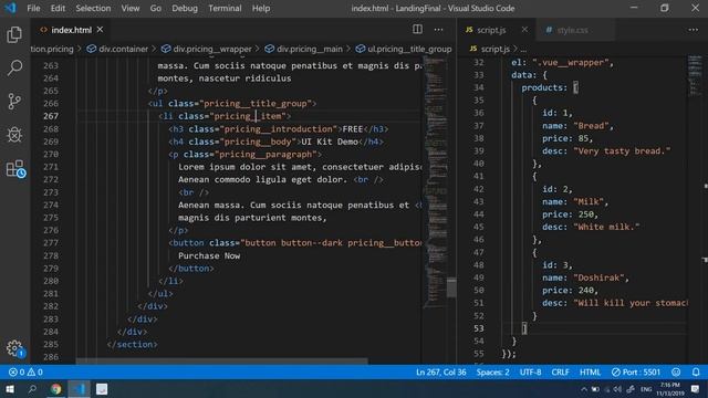 Выплывающие меню и Vue.js смотреть онлайн