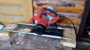 Самодельный станок для резки с протяжкой. Часть 1. Ручная торцевая циркулярная пила.