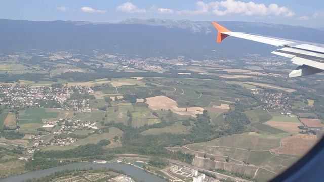 Посадка а321 Аэрофлот. Женева. Швейцария. Landing Airbus A321 Aeroflot Geneva Switzerland.