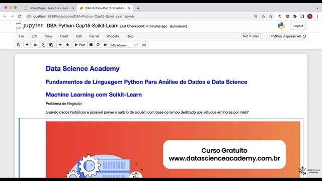 Machine Learning com Scikit-Learn - Prevendo o Salário com Base nas Horas de Estudo смотреть онлайн