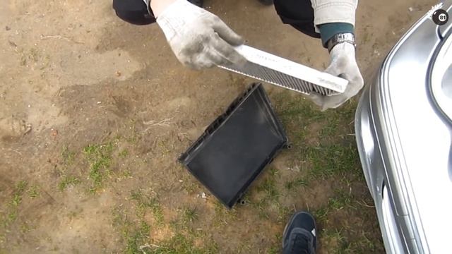 Замена салонного фильтра Мерседес C240 W203 / Cabin Filter Mercedes-Benz C-сlass W203