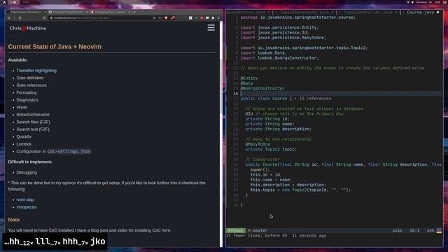 Setting up Neovim for Java Development смотреть онлайн