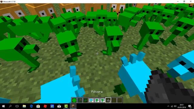 Mods Plants vs Zombies - Minecraft 1.7.10 смотреть онлайн