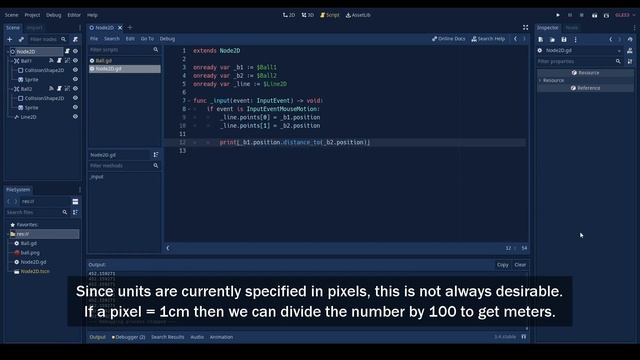 Finding the Distance and Angle Between Two Points (Godot 3) смотреть онлайн