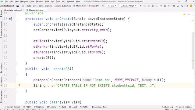 Scenario 8 part 1-Database Operations (save, delete, update and view or search). SQLite Database. смотреть онлайн