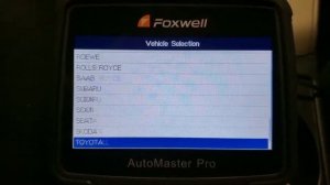 New Foxwell NT680 OBD2 Scanner - Checking Vehicle List EPB (Electronic Parking Brake) Service Mode