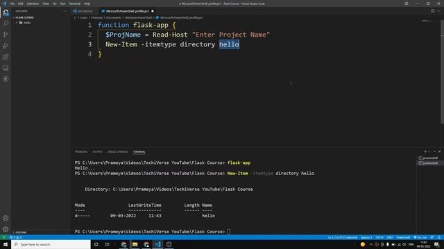 Tutorial 2 | PowerShell Utility to Generate Flask Project | Complete Flask Course смотреть онлайн