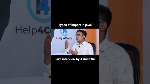 what are the types of import in java ? by Ashish Gadpayle sir || #java #interview #import смотреть онлайн