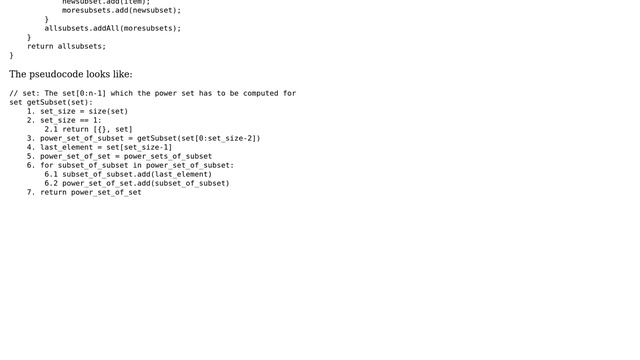 Computer Science: What is the complexity of the algorithm to calculate power set of a set? смотреть онлайн
