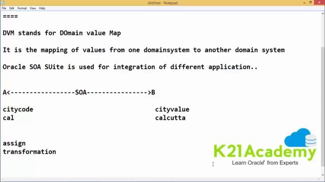 SOA Dev : DVM Domain Value Map смотреть онлайн