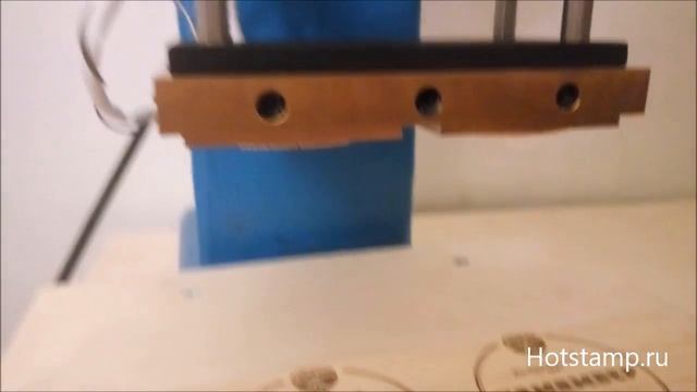 Горячее тиснение (выжигание на дереве) в прессе 3т Wood branding Press Machine (Branding Iron) смотреть онлайн