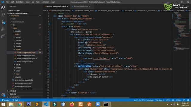 how to use slider in angular 11/12 | ngx Slick Carousel slider | angular tutorials #6 смотреть онлайн