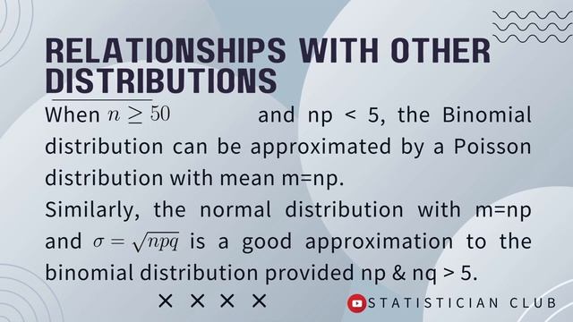 Relationship of binomial distribution with other distribution смотреть онлайн