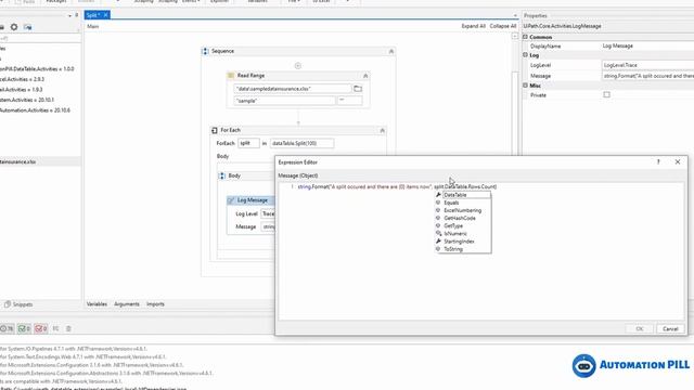How to split DataTable by rows | UiPath Tutorial смотреть онлайн