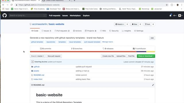 Create new repositories with repository templates смотреть онлайн
