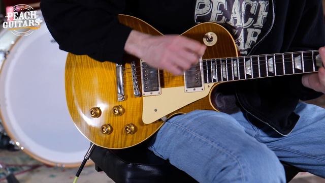 No Talking...Just Tones | Gibson Custom '59 Les Paul HP Top Green Lemon Fade VOS смотреть онлайн
