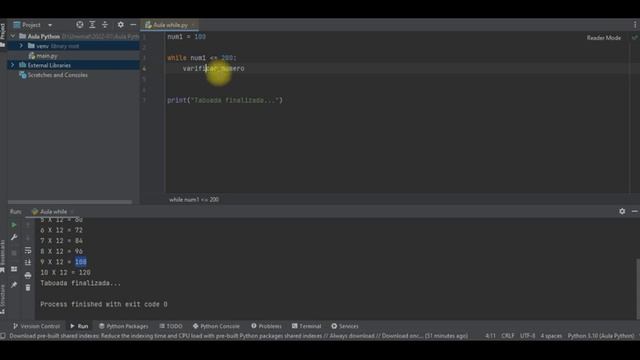 Introdução ao uso do Comando While no Python смотреть онлайн
