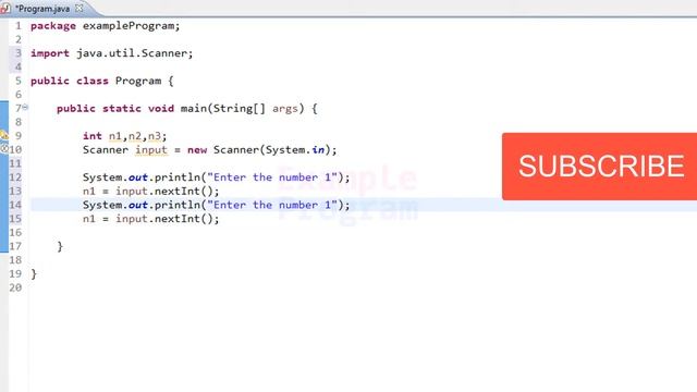 Java Example Program to find the Largest among 3 Numbers Entered by the user смотреть онлайн