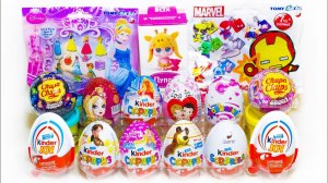 15 Киндер Сюрпризов МАША и МЕДВЕДЬ Принцессы СУПЕРГЕРОИ Фиксики НОСИКИ КУРНОСИКИ Тачки