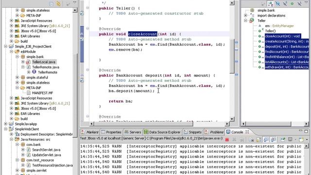 Java EE Programming: EJB 3.0 in the Enterprise; Teller смотреть онлайн