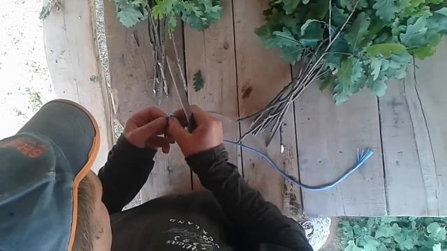 Как вязать дубовые веники . смотреть онлайн