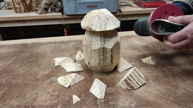 Мастер-класс. Делаем гриб из бревна. Декор для сада и огорода! смотреть онлайн