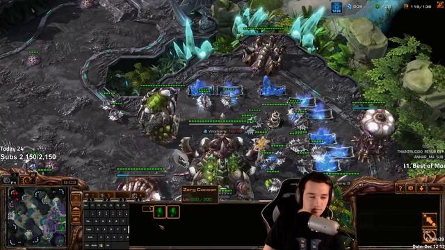 Swarm Zerg v Terran Tank Push (Tier 1+ Live Game!) смотреть онлайн