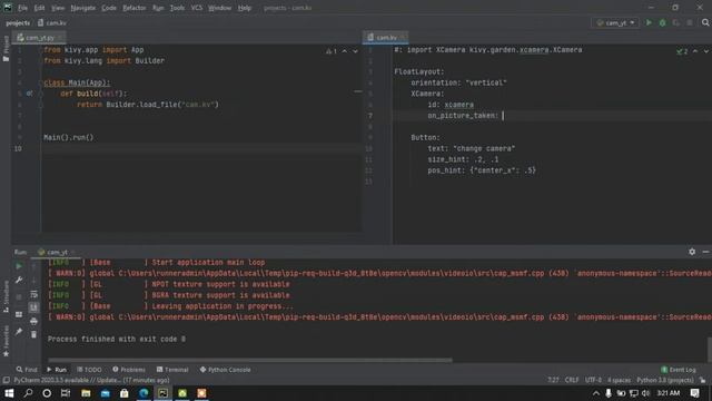 Make A Camera App Using Python's Kivy || Kivy-garden Tutorial Part #4 ||