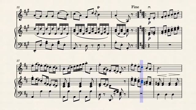 Luigi Boccherini - Minuet Piano Accompaniment | Suzuki 2 | violin sheet music | practice play along смотреть онлайн