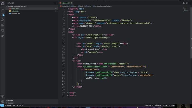 Build QR code and Barcode Scanner using Html and Javascript смотреть онлайн