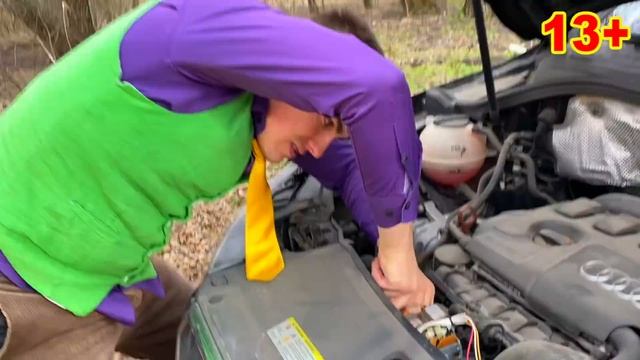 Mr. Joe on Broken Audi Q3 tore Off Engine under Hood Car Chevrolet Camaro смотреть онлайн