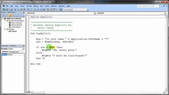 VBA Option Explicit Part 2 смотреть онлайн