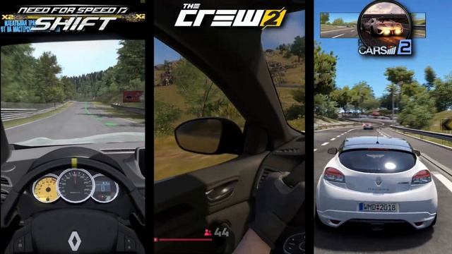 Renault Megane| SHIFT VS REW2 VS CARS2|?|СРАВНЕНИЕ ИГР| GAME COMPARISON ✅1080HD смотреть онлайн