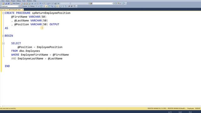 SQL Tutorial - Stored Procedures OUTPUT Parameters смотреть онлайн