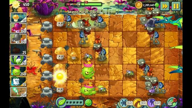 Растения против зомби 2/Plants vs Zombies 2 :Jurassic Marsh день 11 смотреть онлайн