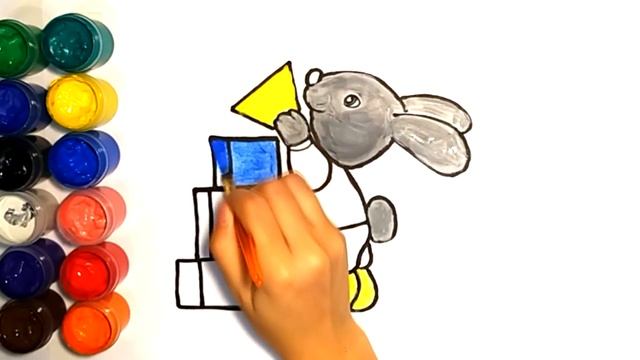 bolalar uchun quyon chizish / рисование зайчика для детей / bunny drawing for kids смотреть онлайн