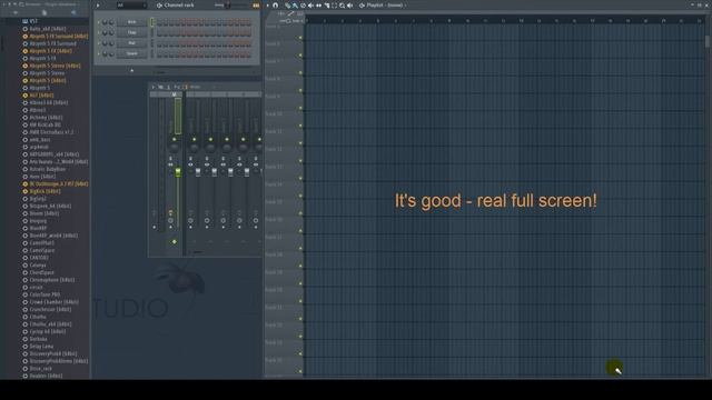 FL Studio 12 Realy Full Screen