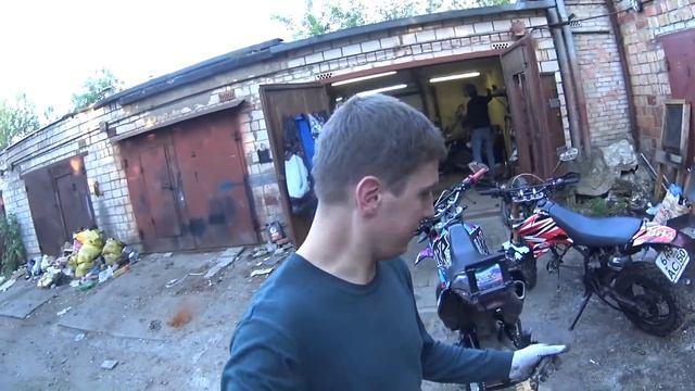Разбил мотоцикл. Прокатил маму. ремонт. угар.треш. смотреть онлайн