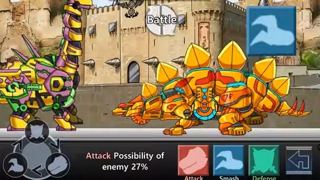Combine Stego Gold Dino Robot Plus смотреть онлайн