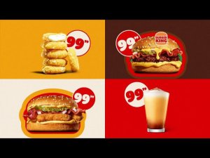 Новинки и хиты в Бургер Кинге ВСЕГО ЗА 99 РУБЛЕЙ!