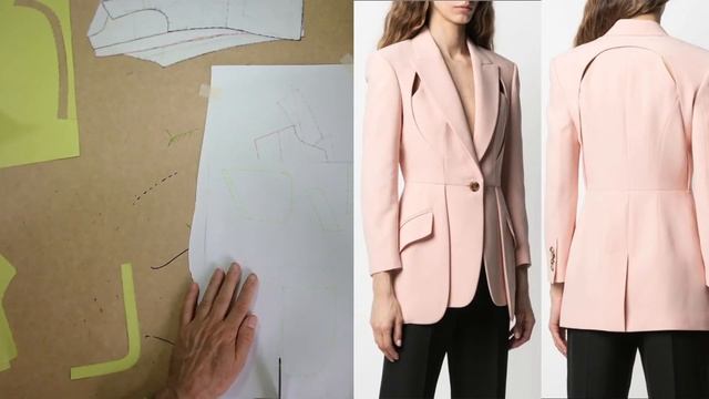 Моделируем жакет. Modelado de chaqueta #курсы кройки и шитья #diseño de modas смотреть онлайн