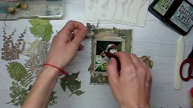 Открытка с природным мотивом. Мастер класс смотреть онлайн