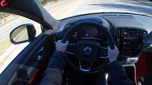 TORQUE MONSTER -- 2021 Volvo XC40 Recharge // POV Test Drive (3D Binaural Audio) смотреть онлайн