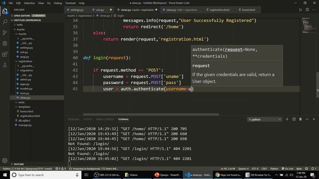23 Django User Login смотреть онлайн
