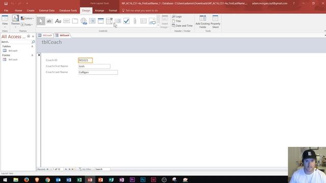 Access 2016 - Form Fields - How To Add An Existing Field In Your Forms - Layout View and Form Wizar смотреть онлайн