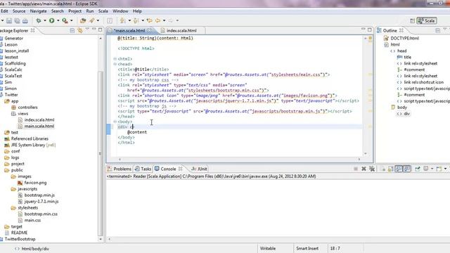 Play! Framework 2.0 Tutorial Including Twitter Bootstrap смотреть онлайн