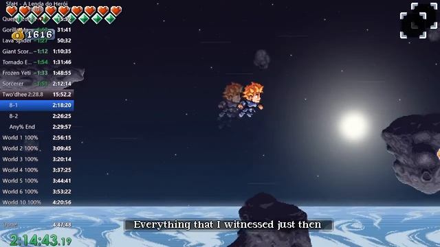 Songs for a Hero - A Lenda do Herói 130% speedrun WR 4:27:45 смотреть онлайн