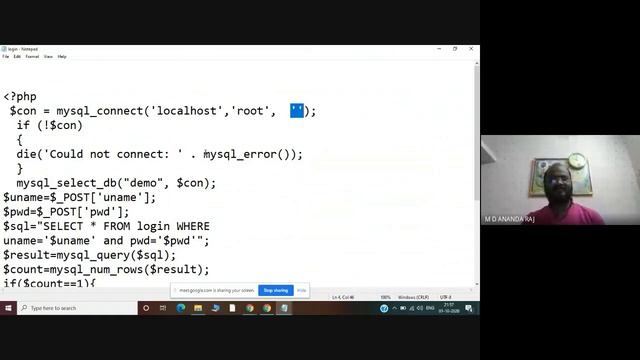 LOGIN SYSTEM using PHP || PHP Easy || Project 1st Step|| Open source By Prof.MD Loyola College смотреть онлайн