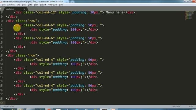 layout creation using bootstrap grid system || bootstrap tutorial смотреть онлайн